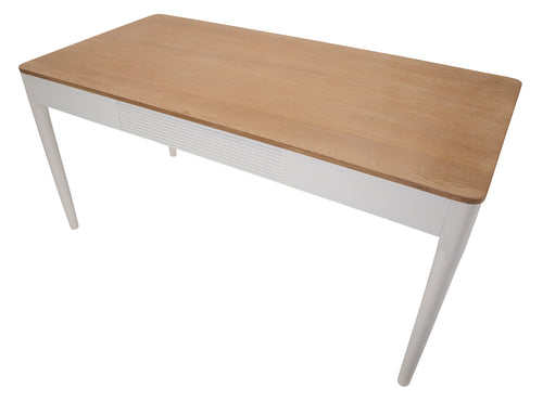 Mauro Ferretti eettafel - 180x90x80 cm - wit/bruin