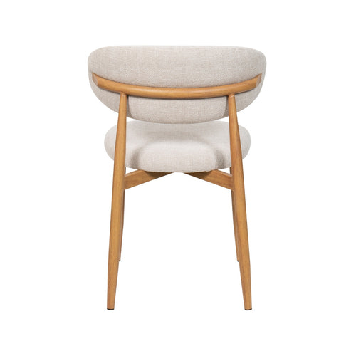 Giga Meubel Eetkamerstoel Alexia - Beige/Naturel - Set van 2 - vtwonen shop