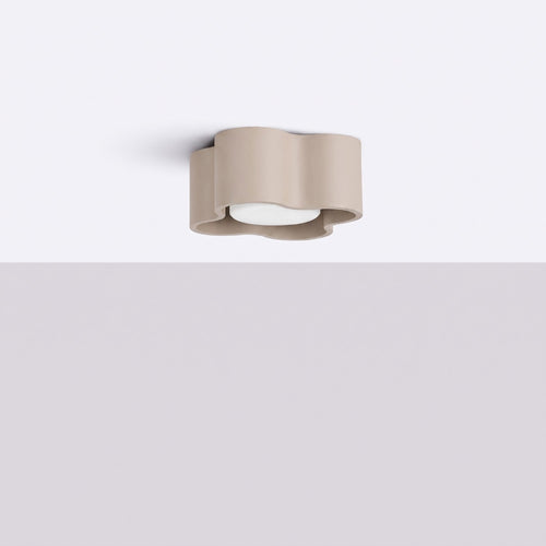Sollux Lighting Plafondlamp OVIO 1 taupe Gx53 - 12x12x6cm