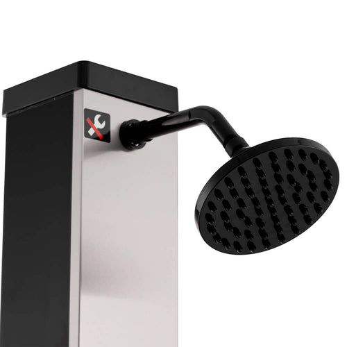Home Deluxe Solar Douche - Geborsteld Nikkel / Zwart - vtwonen shop