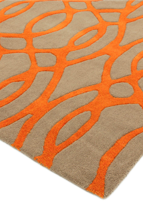 Vloerkleed MOMO Rugs Matrix MAX37 Wire Orange 70x240 cm - vtwonen shop