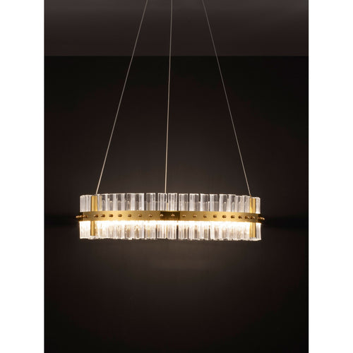 Nova Luce KEZO Hanglamp Platina Goud Triac Dimbaar LED 45W 2700lm 3500K