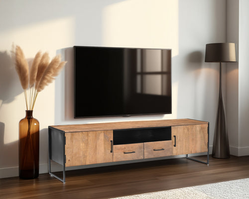 Livingfurn tv-meubel Elin - 180cm - bruin - vtwonen shop