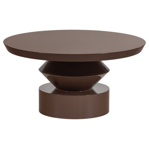 WOOOD salontafel Auren - Hout - Hoogglans Bruin - 42x80x80
