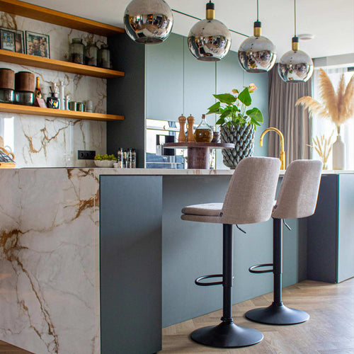 Kick barkruk Liam - Taupe - vtwonen shop