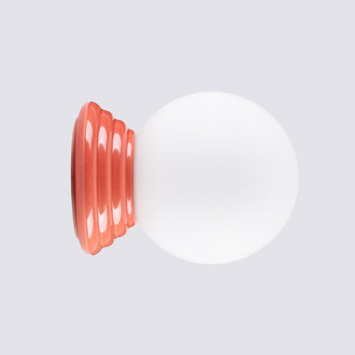 Sollux Lighting Wandlamp ZORI perzik IP44 - 12x16x12cm