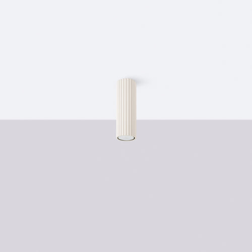 Sollux Lighting Plafondlamp KARBON 20 beige - 6,5x6,5x20cm