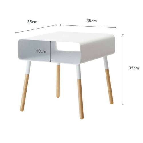 Yamazaki Bijzettafel Laag - Plain - Wit - vtwonen shop