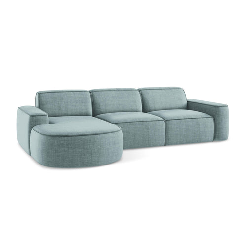 LaMiaSofa hoekbank links Melissa - textuurstof - jeans - 284x166x70