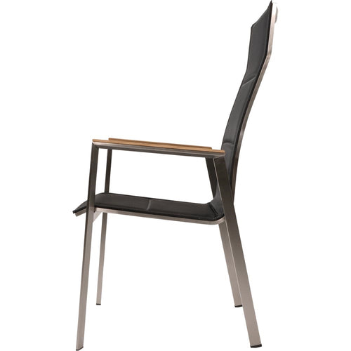 Lesli Living bistrostoel hoge - zwart - 59x66x109cm - set van 4