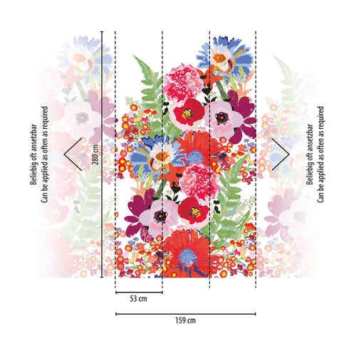 Livingwalls fotobehang bloemen wit 159 x 280 cm AS-392071
