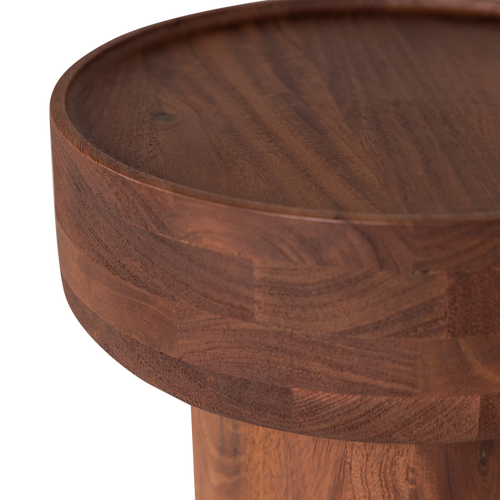 WOOOD bijzettafel Dara - Mangohout - Bruin - 50x40x40