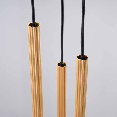 Sollux Lighting Hanglamp ARCHE 3P goud - 20x20x120cm