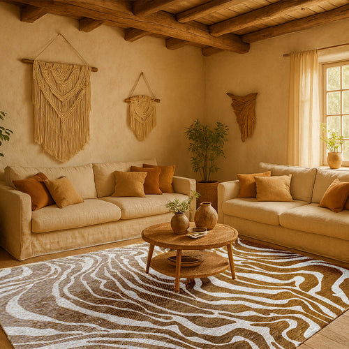 Lola&Moi vloerkleed Bamako - geel - 240x340cm