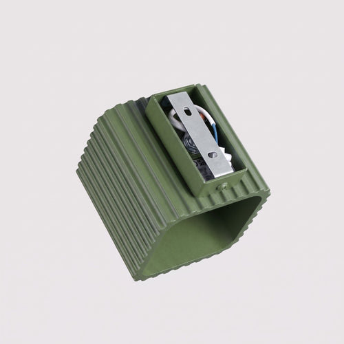 Sollux Lighting Wandlamp RIFF olijfgroen G9 - 10x12x10cm