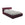 LaMiaSofa Bed met opbergruimte Roma - chenille stof - grafiet - 160x228x82