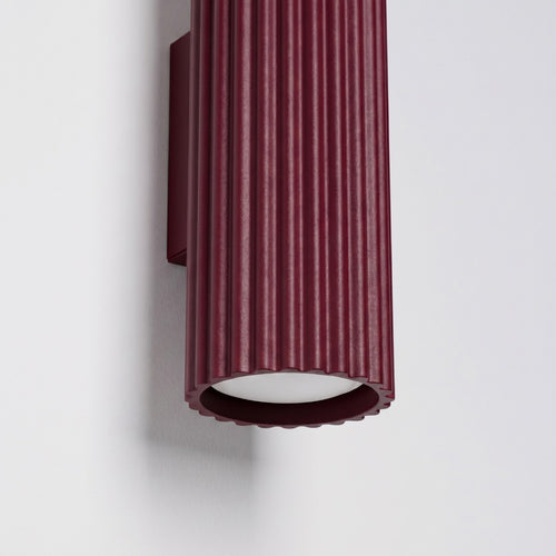 Sollux Lighting Wandlamp KARBON 20 bordeaux - 6,5x8,5x20cm
