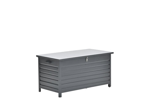 Cambridge kussenbox - aluminium -  141x73 cm - carbon black - vtwonen shop