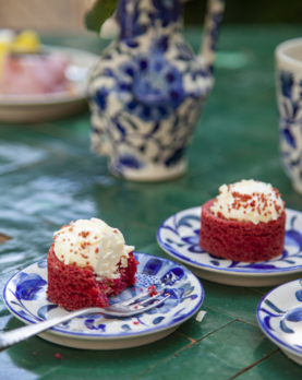 Return to Sender Schaaltje ø 11 cm Bed of Flowers Blue Design 3 - vtwonen shop