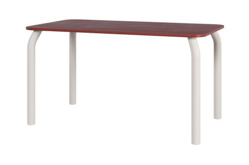 noo.ma Meko eettafel - 140 x 80 cm, hout, Auburn Red & Piazza Beige