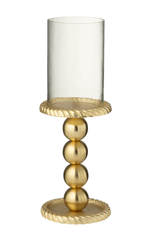 J-Line kandelaar - aluminium - goud - large
