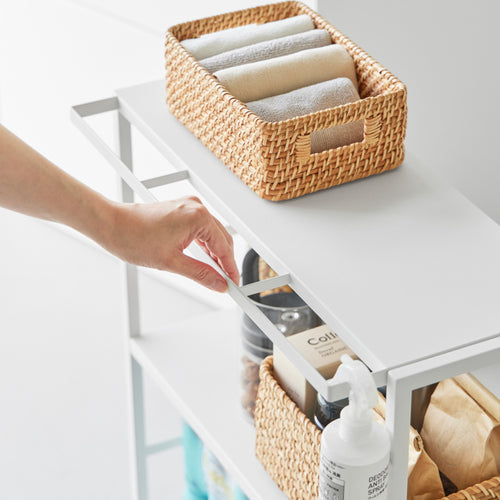 Yamazaki Tower Opbergtrolley 2-laags - Wit