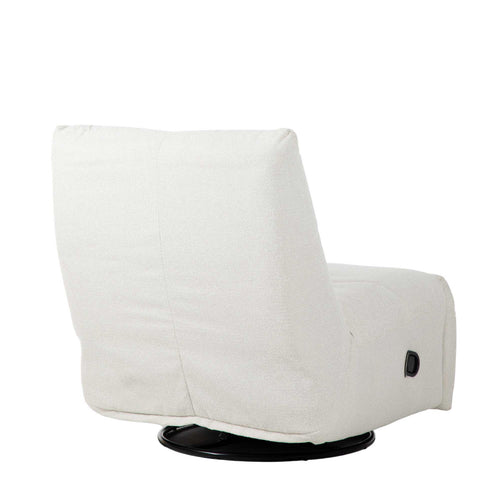 StarFurn Fauteuil Lazy - Naturel Stof - Draaibaar & Relaxfunctie