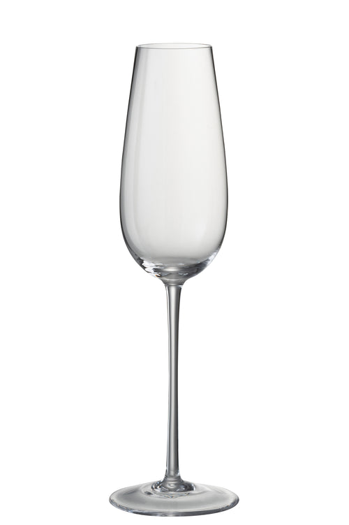 J-Line glas champagne Tia - glas - transparant - 6 stuks - vtwonen shop