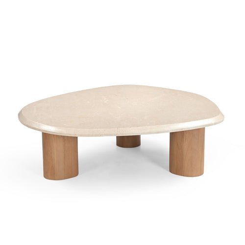 Starfurn Salontafel Nuvé - Organisch Hout/Marmer - 100x90x30cm