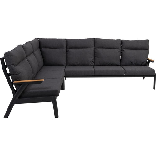 Lesli Living loungebank Florence - antraciet - 200x85x94cm