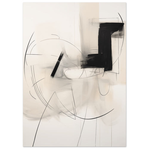 Artfulprints  Abstract - Chique brush 7   poster 50x70 cm