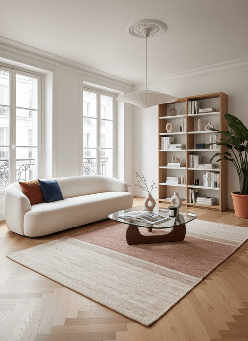 AFK Living vloerkleed Cigale - natuurlijke stijl - 85% jute en 15% katoen - 160x230 cm