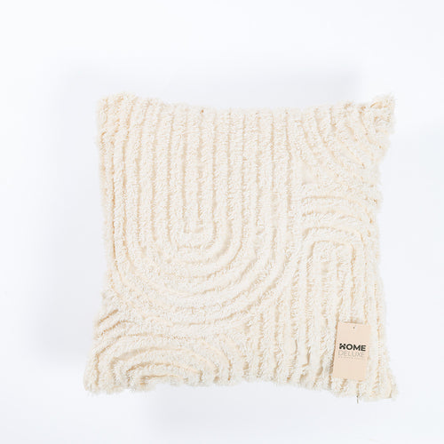 HOME DELUXE Getufte kussenhoes JARA Geometrisch met kussenvulling - Crème