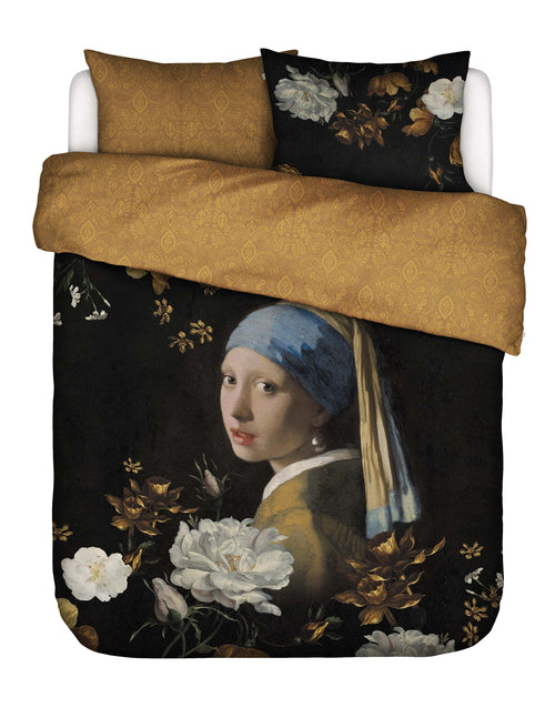 Essenza Floral Girl dekbedovertrek - Tweepersoons – 200x200/220 cm - Zwart