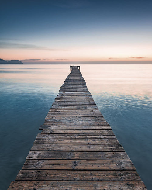 Sanders & Sanders fotobehang zee blauw en bruin - 200 x 250 cm - 612530