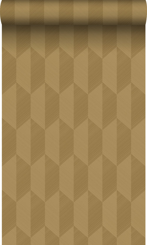 Origin Wallcoverings behang 3D-motief okergeel - 50 x 900 cm - 348038 - vtwonen shop