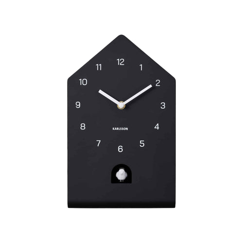 Karlsson wandklok Fino Cuckoo - zwart - 9.3x17.2x28.5cm