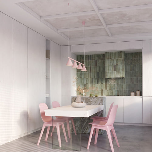 Sollux Lighting Kroonluchter NOX 4L roze - 122x14x215cm