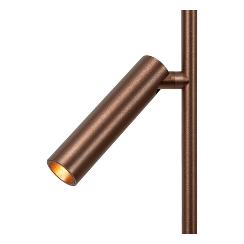 Lucide vloerlamp APPLAUSE - Geïntegreerde LED - Koffie