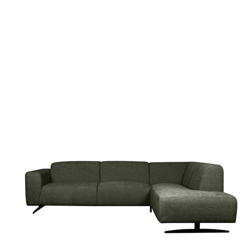 LABEL51 Hoekbank Rodano Rechts - Donkergroen Stof - 278x210x75cm
