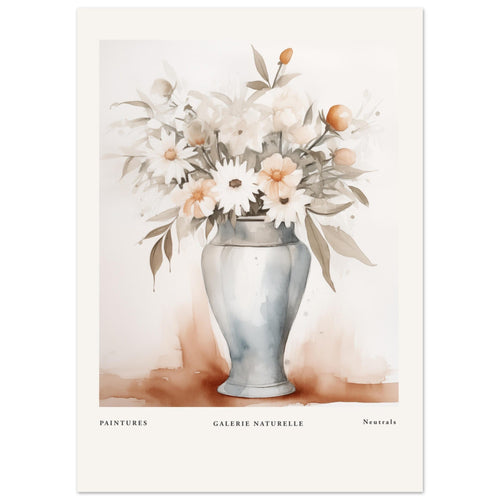 Artfulprints  Bloemen in vaas 1   poster 50x70 cm - vtwonen shop
