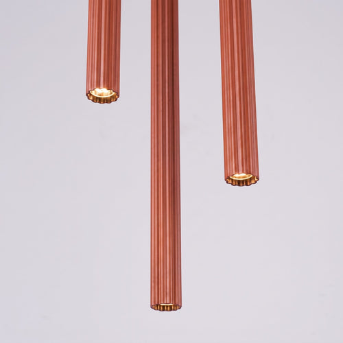 Sollux Lighting Hanglamp ARCHE 3P rode oker - 20x20x120cm