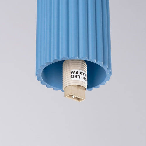 Sollux Lighting Plafondlamp HALO lichtblauw IP44 - 12x12x21cm