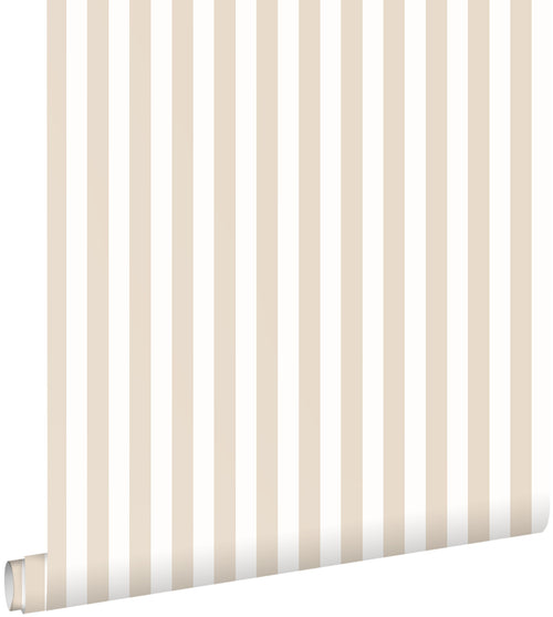 ESTAhome behang strepen beige en wit - 53 cm x 10.05 m - 130949 - vtwonen shop