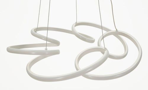 Mauro Ferretti led-hanglamp - Ø 55x120 cm - wit