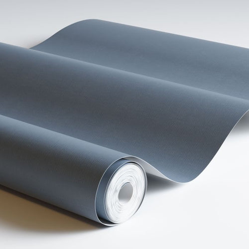 Duro Wallpaper behang effen donker vintage blauw - 53 cm x 10.05 m - 662241 - vtwonen shop