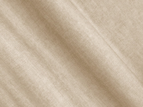 Cosmopolitan Design Uitklapbare hoekbank links met opbergdoos Linz 3-zits, flueel lichtbeige - 142x275x84cm