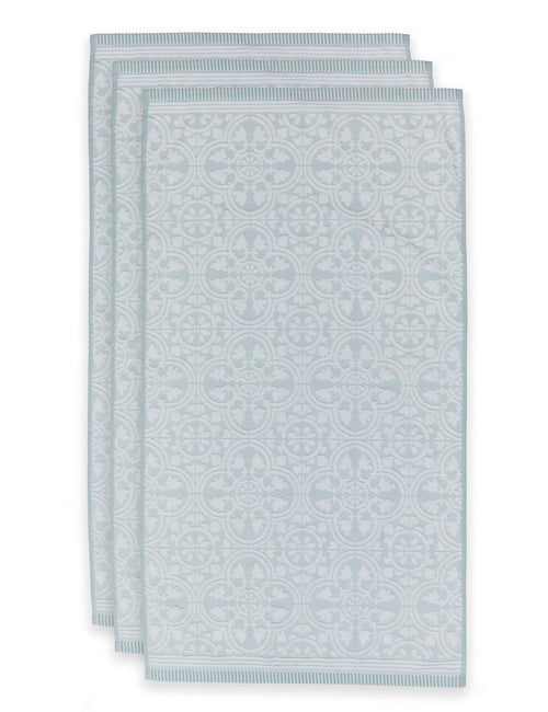 Pip Studio handdoek Tile de Pip - 55x100 cm - licht blauw - vtwonen shop