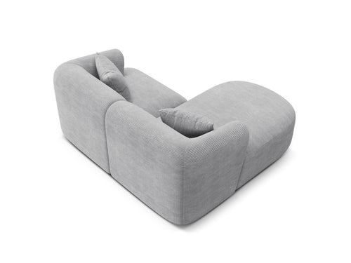 Cosmopolitan Design Modulaire hoekbank links Campi 3-zits, ribfluwelen geld - 156x180x70cm
