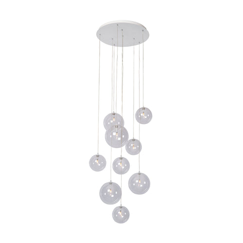 Atmooz hanglamp Camau 9 - wit - Ø 50 x H 170 cm - G4